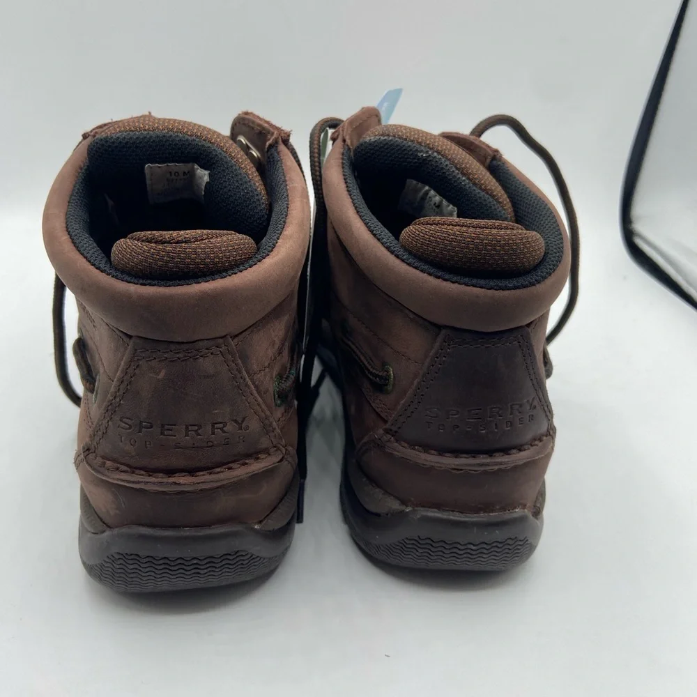 NWT Sperry Men's Billfish Chukka Waterproof Brown Leather Boots Size 10